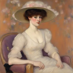 a character by Frederick Carl Frieseke
