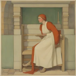 a character by Frederick Cayley Robinson