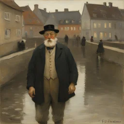 a character by Frits Thaulow