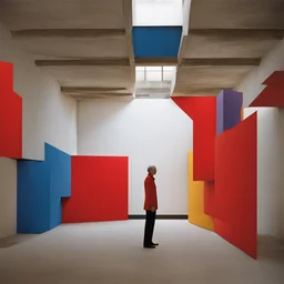 a character by Georges Rousse