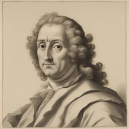 a character by Giovanni Battista Gaulli