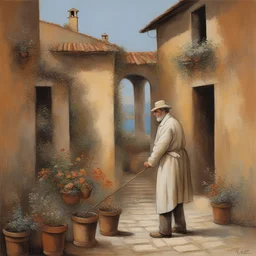 a character by Guido Borelli da Caluso