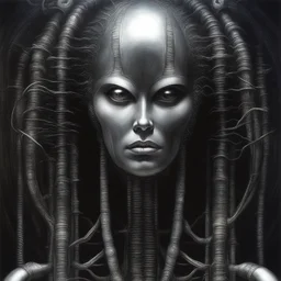a character by H. R. (Hans Ruedi) Giger