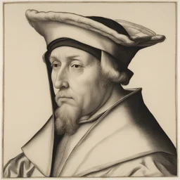 a character by Hans Holbein