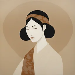 a character by Hayv Kahraman