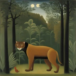 a character by Henri Rousseau