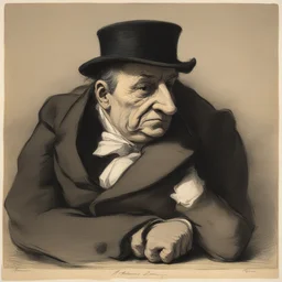 a character by Honoré Daumier