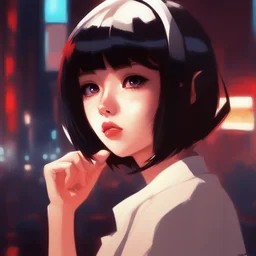 a character by Ilya Kuvshinov