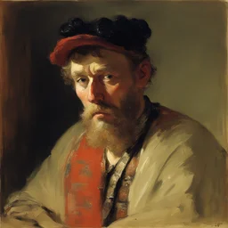a character by Ilya Repin