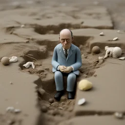 a character by Isaac Cordal