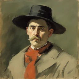 a character by Issac Levitan