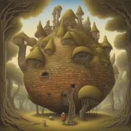 a character by Jacek Yerka