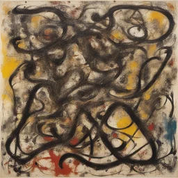 a character by Jackson Pollock