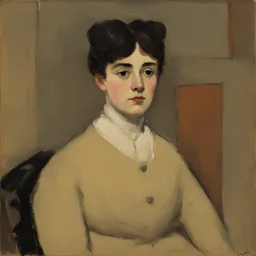 a character by James Wilson Morrice