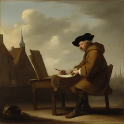 a character by Jan van Goyen