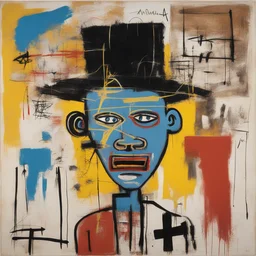 a character by Jean-Michel Basquiat