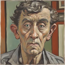 a character by John Bratby