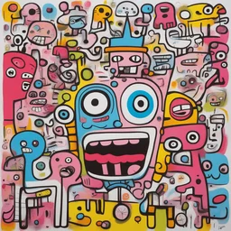 a character by Jon Burgerman