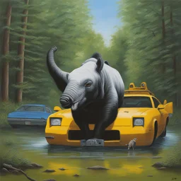 a character by Josh Keyes