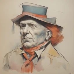 a character by Karl Hofer