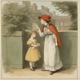 a character by Kate Greenaway
