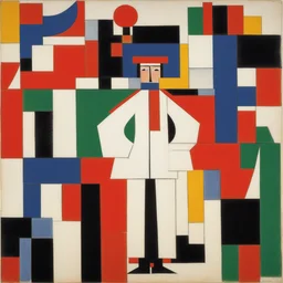 a character by Kazimir Malevich