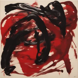 a character by Kazuo Shiraga