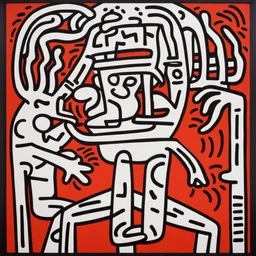 a character by Keith Haring