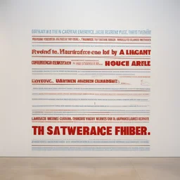 a character by Lawrence Weiner