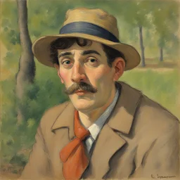 a character by Lucien Pissarro
