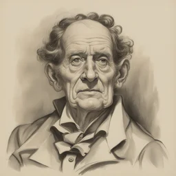 a character by Ludwig Meidner