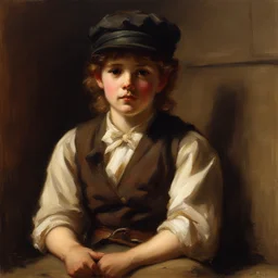 a character by Luke Fildes