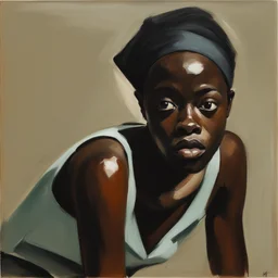 a character by Lynette Yiadom-Boakye