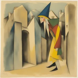 a character by Lyonel Feininger