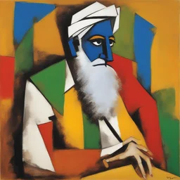 a character by M.F. Husain