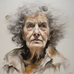 a character by Maggi Hambling