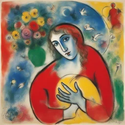a character by Marc Chagall