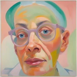 a character by Maria Lassnig