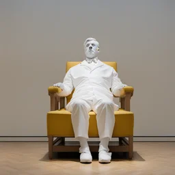 a character by Maurizio Cattelan