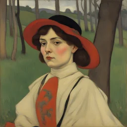 a character by Mikhail Nesterov