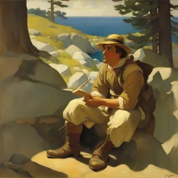 a character by NC Wyeth