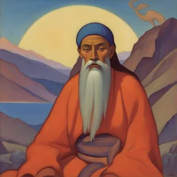 a character by Nicholas Roerich
