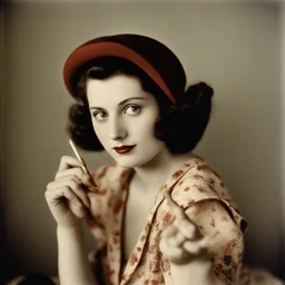 a character by Nickolas Muray