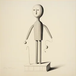 a character by Oskar Schlemmer