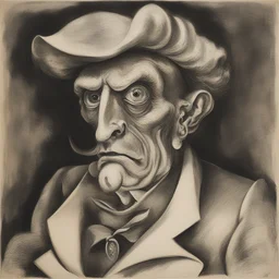 a character by Otto Dix