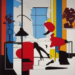 a character by Patrick Caulfield