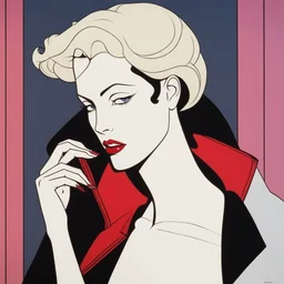 a character by Patrick Nagel