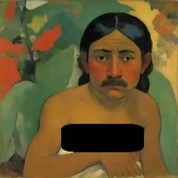 a character by Paul Gauguin