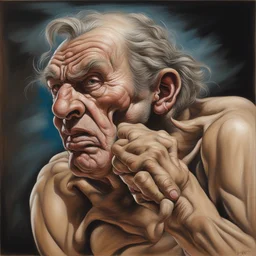 a character by Peter Howson