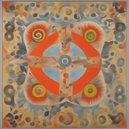 a character by Philip Taaffe